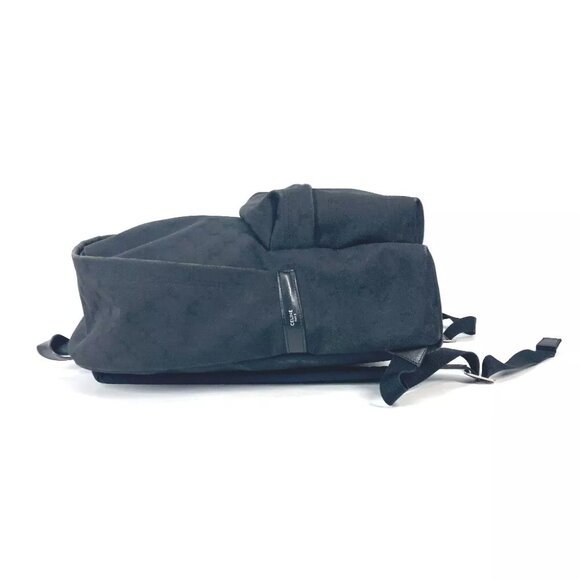 CELINE Triomph logo bag backpack Backpack Canvas / Leather Black